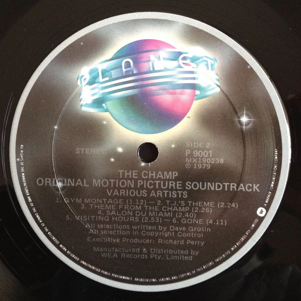 Dave Grusin – The Champ (Original Motion Picture Soundtrack) (E/E) – LP, AU 1979 - Image 4