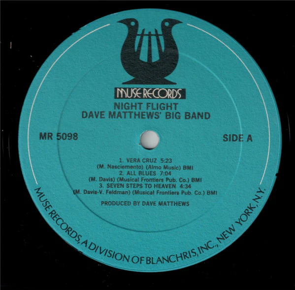 Dave Matthews' Big Band – Night Flight (VG+/VG+) – LP, US 1977 - Image 3