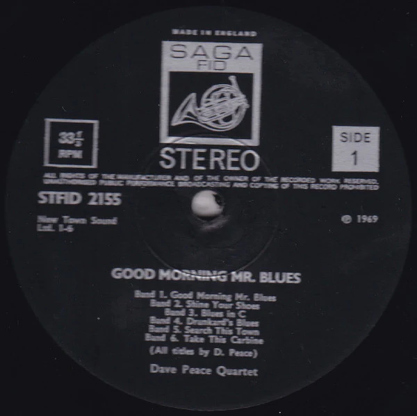 Dave Peace Quartet – Good Morning Mr. Blues (VG+/VG) – LP, UK 1969 - Image 3