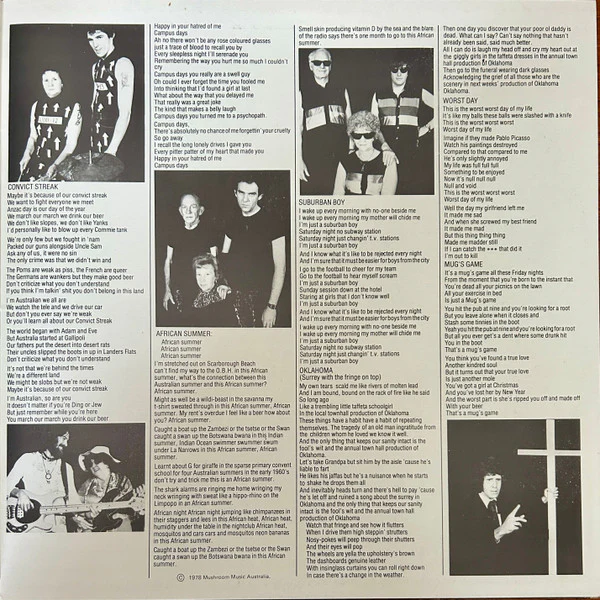 Dave Warner's From The Suburbs – Mug's Game (E/E) – LP, AU 1978 - Image 4