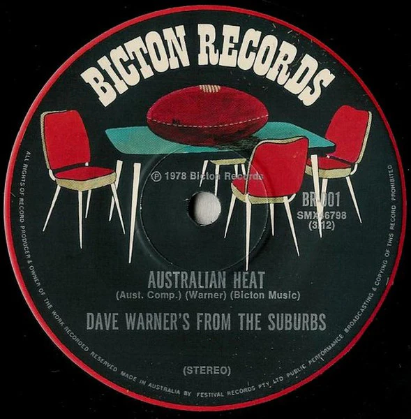 Dave Warner's From The Suburbs – Summer '78 (E/Generic) – 7", AU 1978 - Image 2
