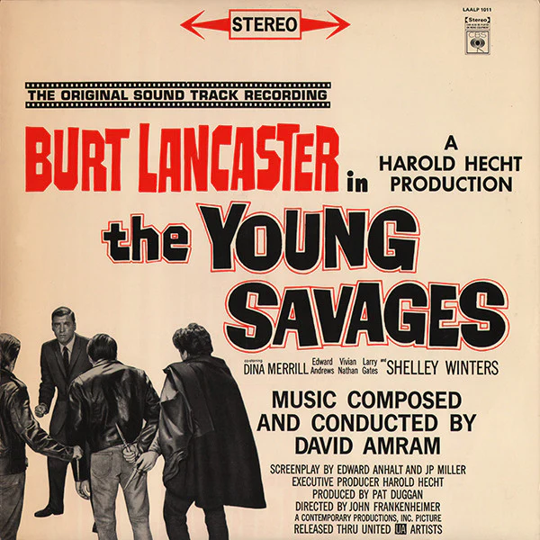 David Amram – The Young Savages (An Original Sound Track Recording) (E/VG+) – LP, AU 1981