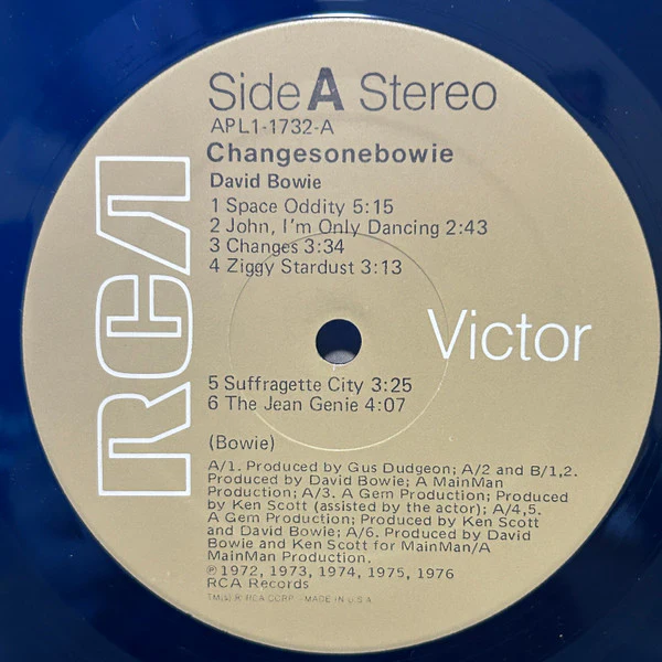 David Bowie – ChangesOneBowie (VG/VG+) – LP, US 1976 - Image 3