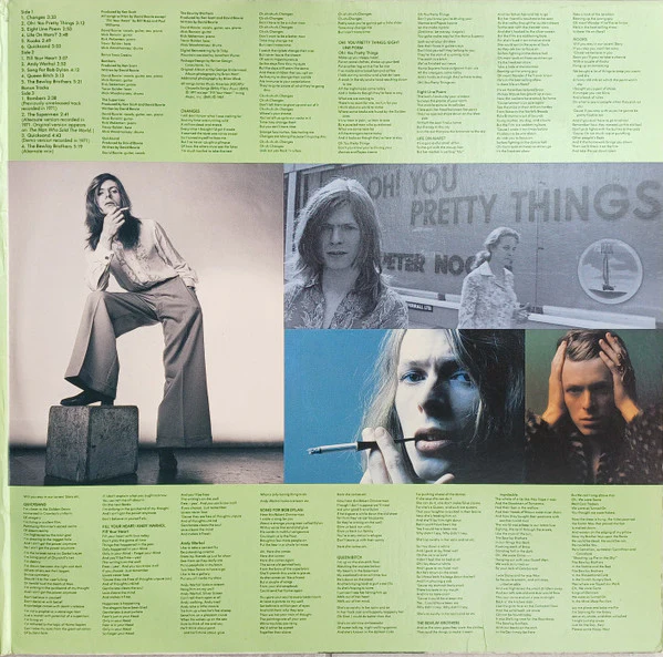 David Bowie – Hunky Dory (VG+/VG+) – LP, US 1990 - Image 4