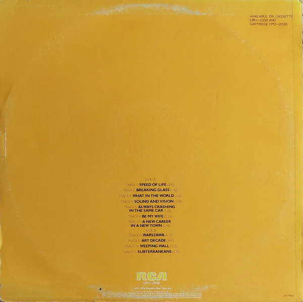 David Bowie – Low (VG+/VG+) – LP, AU 1977 - Image 2