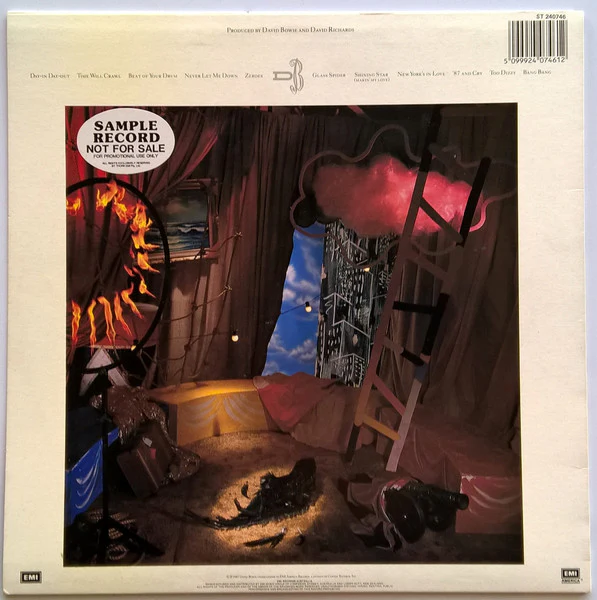 David Bowie – Never Let Me Down (VG+/VG+) – LP, AU 1987 - Image 2