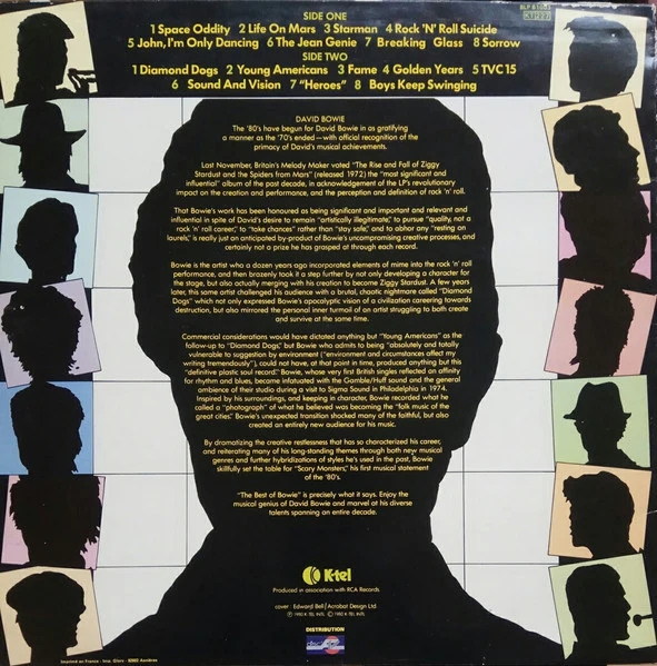 David Bowie – The Best Of Bowie (VG/VG) – LP, FR 1981 - Image 2