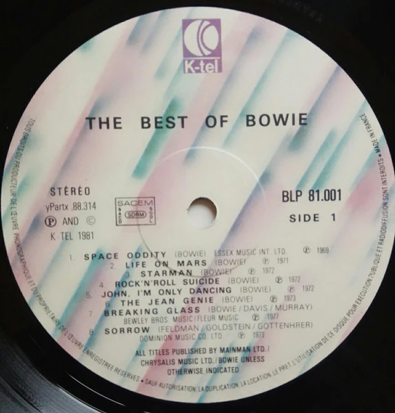 David Bowie – The Best Of Bowie (VG/VG) – LP, FR 1981 - Image 3