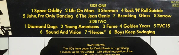 David Bowie – The Best Of Bowie (VG/VG) – LP, FR 1981 - Image 5