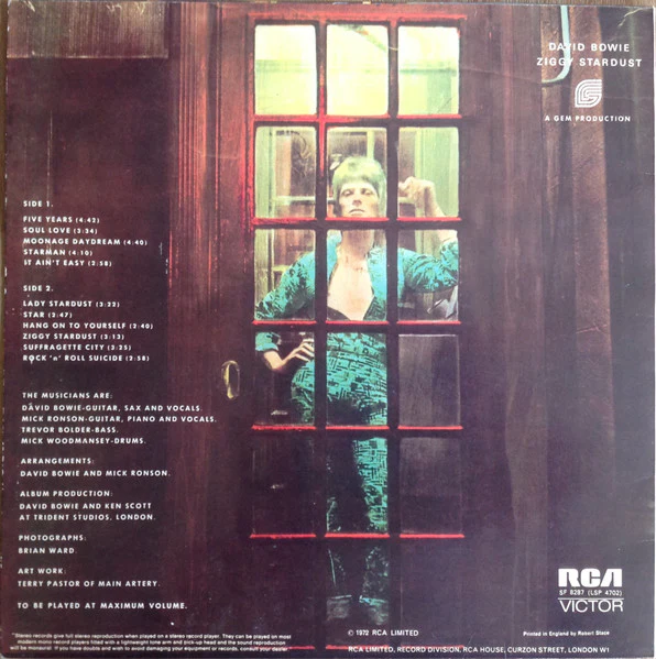 David Bowie – The Rise And Fall Of Ziggy Stardust And The Spiders From Mars (VG/VG) – LP, UK 1972 - Image 2