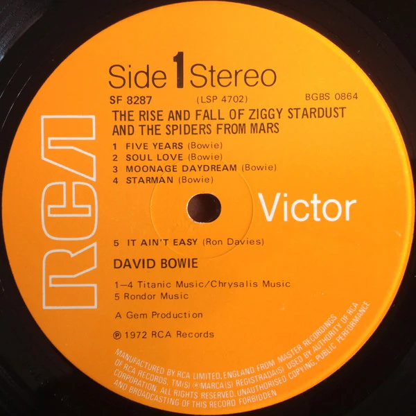 David Bowie – The Rise And Fall Of Ziggy Stardust And The Spiders From Mars (VG/VG) – LP, UK 1972 - Image 3