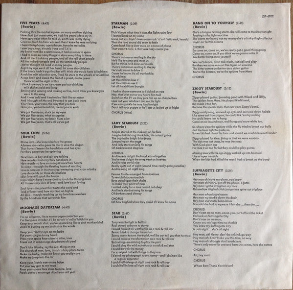 David Bowie – The Rise And Fall Of Ziggy Stardust And The Spiders From Mars (VG/VG) – LP, UK 1972 - Image 6