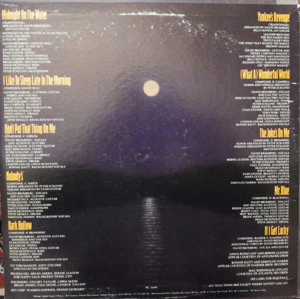 David Bromberg Band – Midnight On The Water (VG/VG+) – LP, US 1975 - Image 2