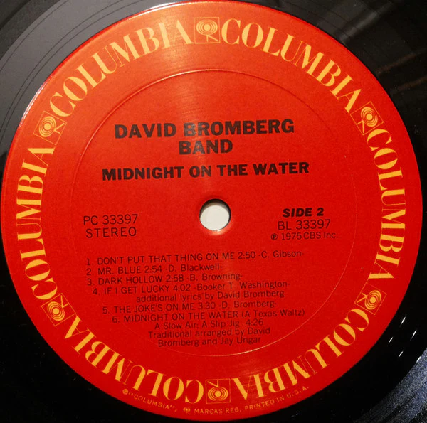 David Bromberg Band – Midnight On The Water (VG/VG+) – LP, US 1975 - Image 4