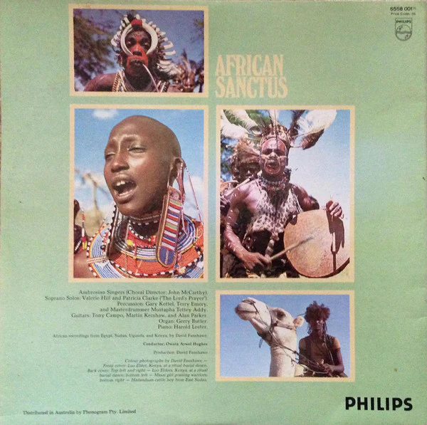 David Fanshawe – African Sanctus (E/E) – LP, AU 1973 - Image 2