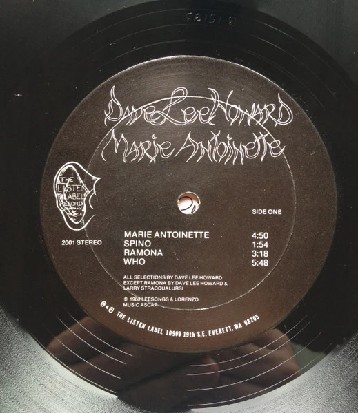 David Lee Howard – Marie Antoinette (VG+/VG) – LP, US 1980 - Image 3