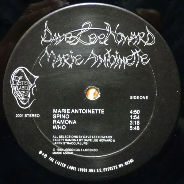 David Lee Howard – Marie Antoinette (VG+/VG) – LP, US 1980 - Image 6