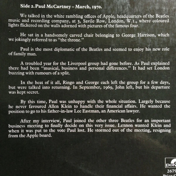 The Beatles, David Wigg – The Beatles Tapes From The David Wigg Interviews (VG+/VG+) – 2xLP, AU 1976 - Image 10