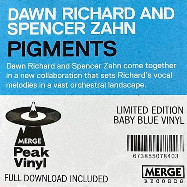 Dawn Richard, Spencer Zahn – Pigments (VG+/VG+) – LP, Worldwide 2022 - Image 7