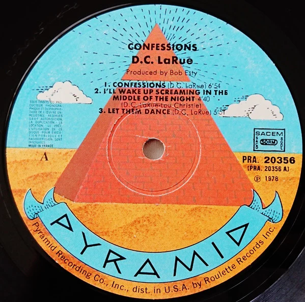 D.C. LaRue – Confessions (VG/VG+) – LP, FR 1978 - Image 3