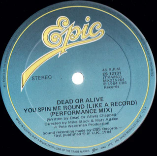 Dead Or Alive – You Spin Me Round (Like A Record) (Murder Mix) (VG/VG) – 12", AU 1985 - Image 4