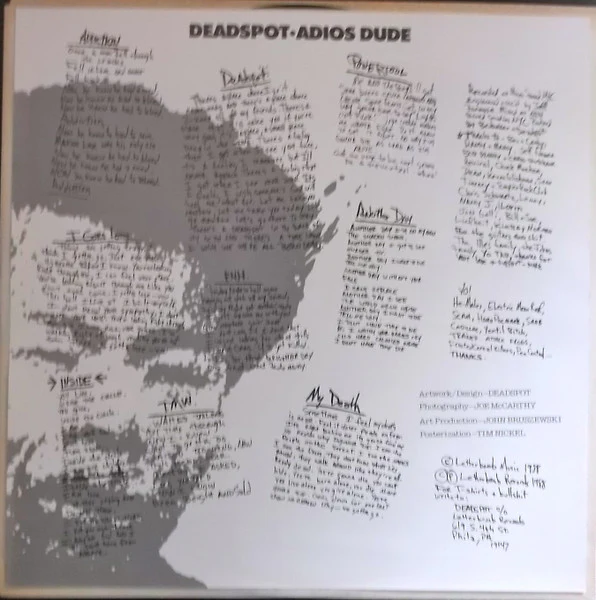 Deadspot – Adios Dude (VG+/VG+) – LP, US 1988 - Image 4