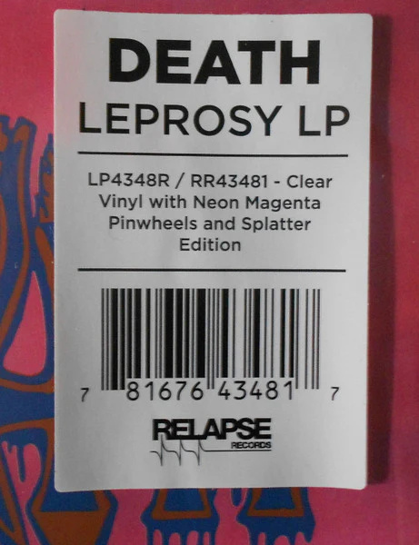 Death – Leprosy (VG+/E) – LP, Worldwide 2020 - Image 10