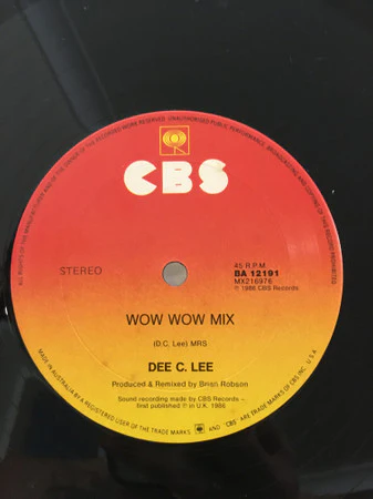Dee C. Lee – Come Hell Or Waters High (VG+/Generic) – 12", AU 1986 - Image 3