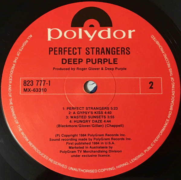 Deep Purple – Perfect Strangers (VG/VG) – LP, AU 1984 - Image 5