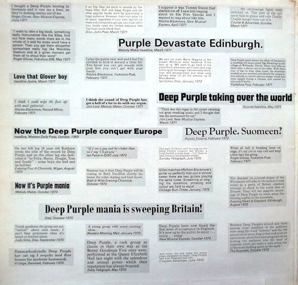 Deep Purple – Who Do We Think We Are (VG/VG+) – LP, UK 1973 - Image 2