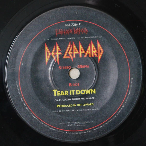 Def Leppard – Animal (E/Generic) – 7", Australasia 1987 - Image 2