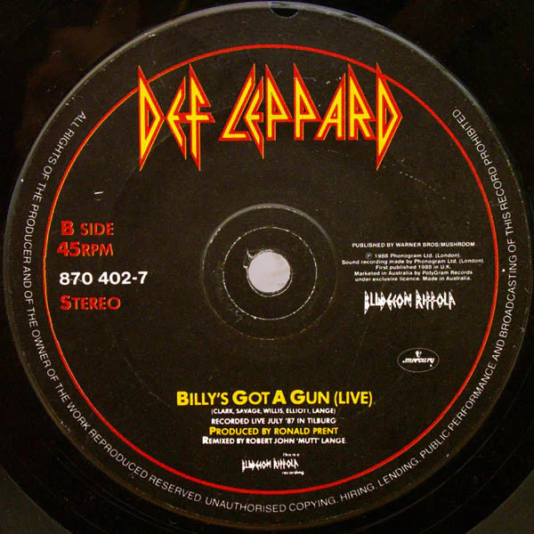Def Leppard – Love Bites (VG+/VG+) – 7", AU 1988 - Image 4