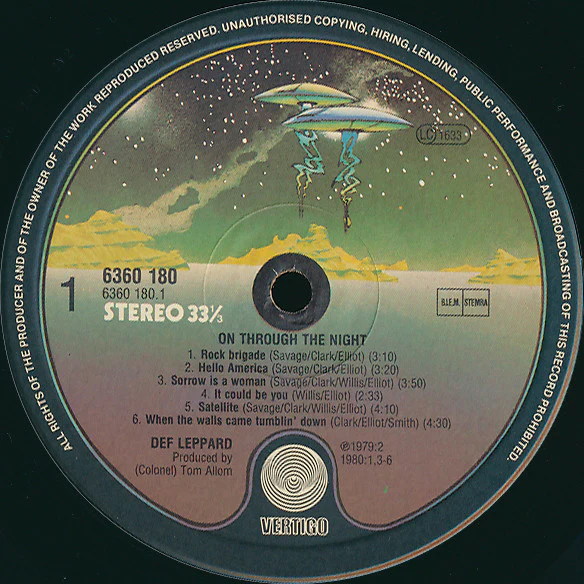 Def Leppard – On Through The Night (VG+/VG) – LP, NL 1980 - Image 3