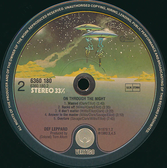 Def Leppard – On Through The Night (VG+/VG) – LP, NL 1980 - Image 4