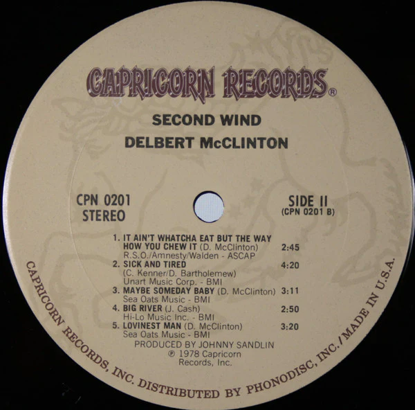 Delbert McClinton – Second Wind (VG+/VG+) – LP, US 1978 - Image 4