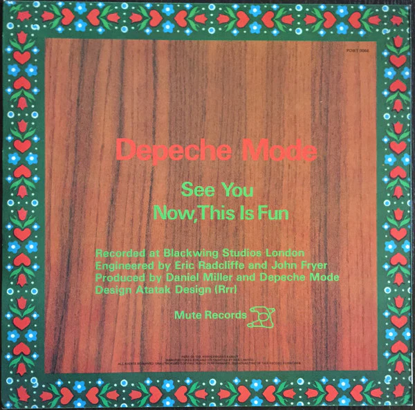 Depeche Mode – See You (VG/VG+) – 12", AU 1982 - Image 2