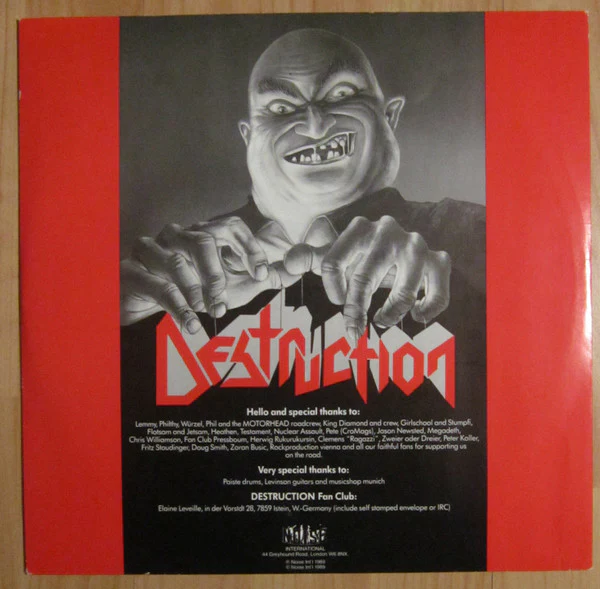 Destruction – Live Without Sense (VG+/VG) – LP, UK 1989 - Image 3