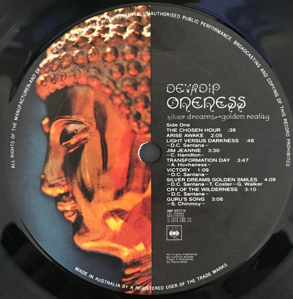 Devadip – Oneness (Silver Dreams-Golden Reality) (E/VG+) – LP, AU 1979 - Image 5