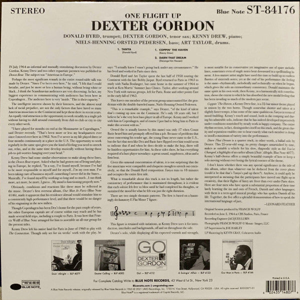 Dexter Gordon – One Flight Up (VG+/E) – LP, Worldwide 2021 - Image 4