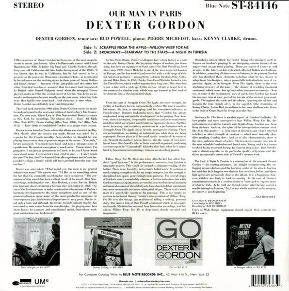 Dexter Gordon – Our Man In Paris (VG+/VG+) – LP, US 2014 - Image 2
