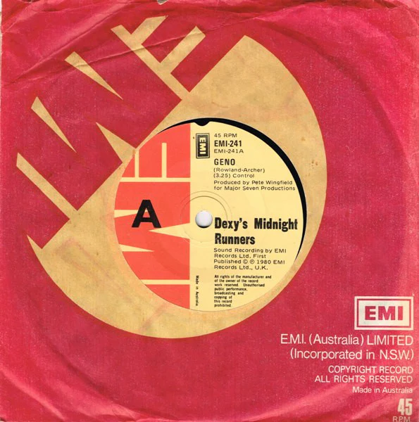 Dexys Midnight Runners – Geno (VG+/Generic) – 7", AU 1980 - Image 3