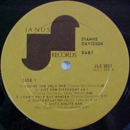 Dianne Davidson – Baby (VG+/VG+) – LP, US 1971 - Image 3