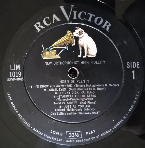 Dick Collins And The Runaway Herd – Horn Of Plenty (VG/VG) – LP, US 1955 - Image 5