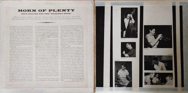 Dick Collins And The Runaway Herd – Horn Of Plenty (VG/VG) – LP, US 1955 - Image 8