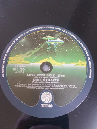Dire Straits – Live - Love Over Gold / Solid Rock (VG+/VG) – 12", AU 1984 - Image 4
