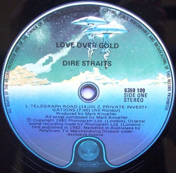 Dire Straits – Love Over Gold (VG/VG+) – LP, Australasia 1982 - Image 4
