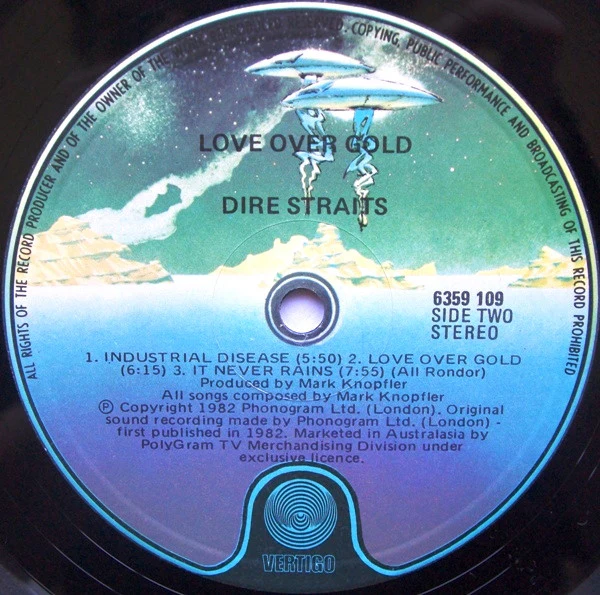 Dire Straits – Love Over Gold (VG/VG+) – LP, Australasia 1982 - Image 5