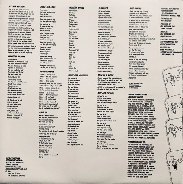 Dirty Rotten Imbeciles – 4 Of A Kind (VG+/E) – LP, AU 1989 - Image 4