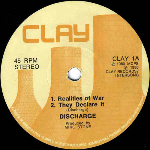 Discharge – Realities Of War (VG/VG) – 7", UK 1980 - Image 3