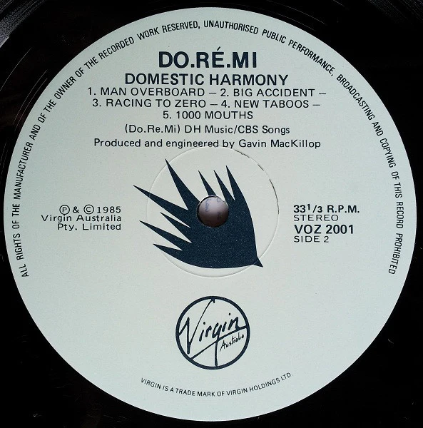 Do-Ré-Mi – Domestic Harmony (VG+/VG+) – LP, AU 1985 - Image 6